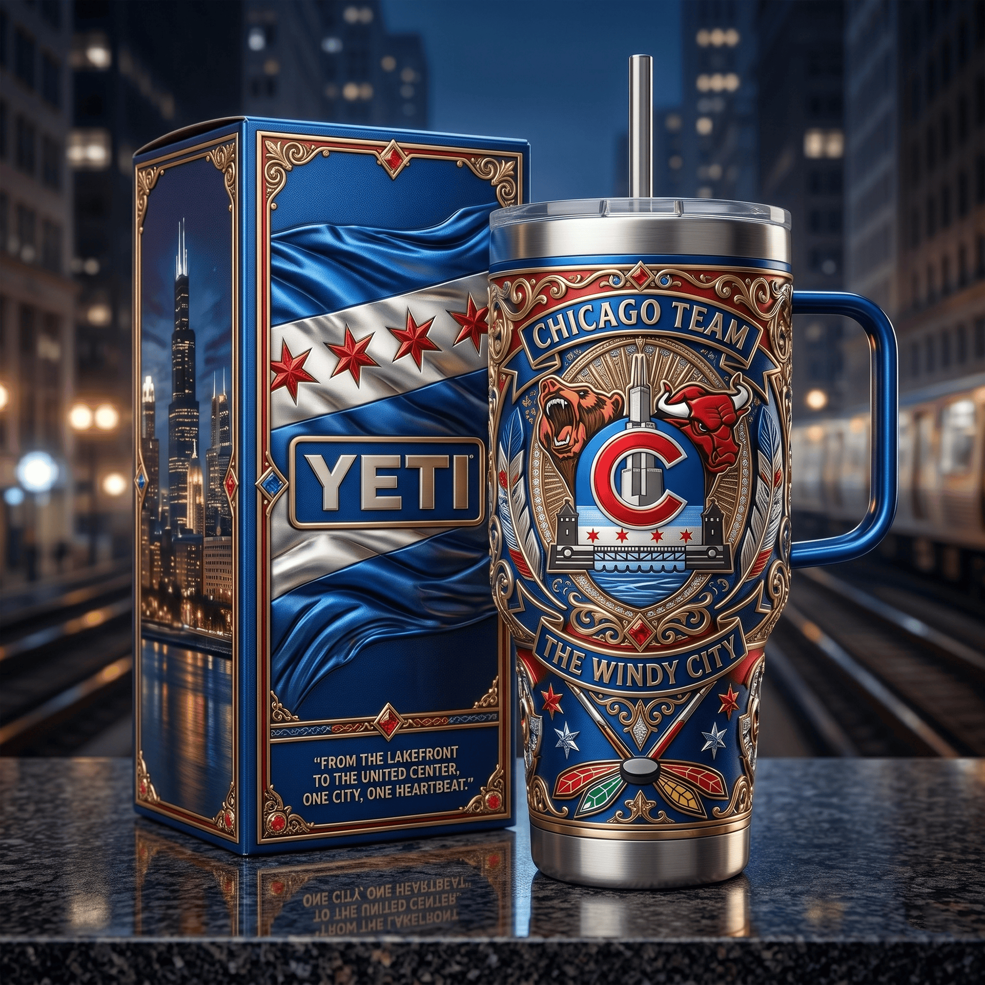Premium CCG 40oz Tumbler With Handle LNTH