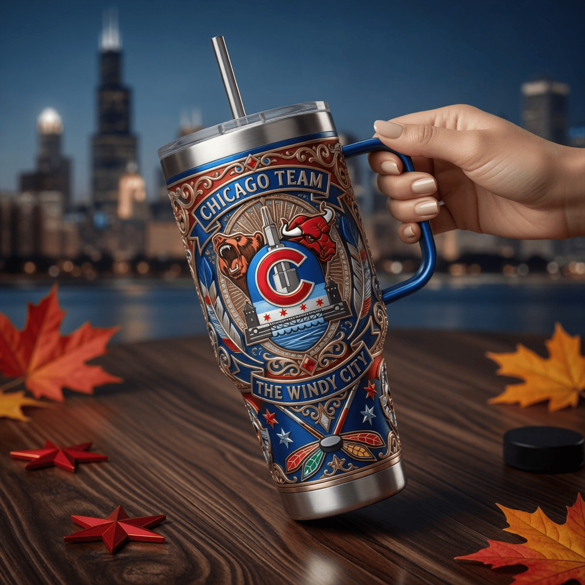 Premium CCG 40oz Tumbler With Handle LNTH