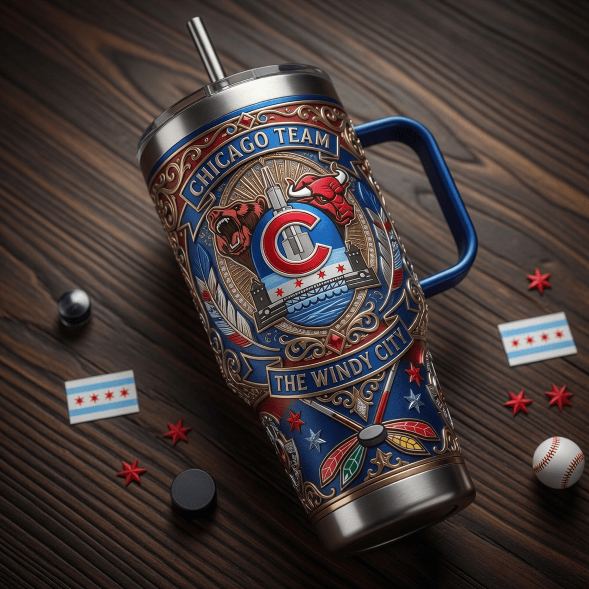 Premium CCG 40oz Tumbler With Handle LNTH