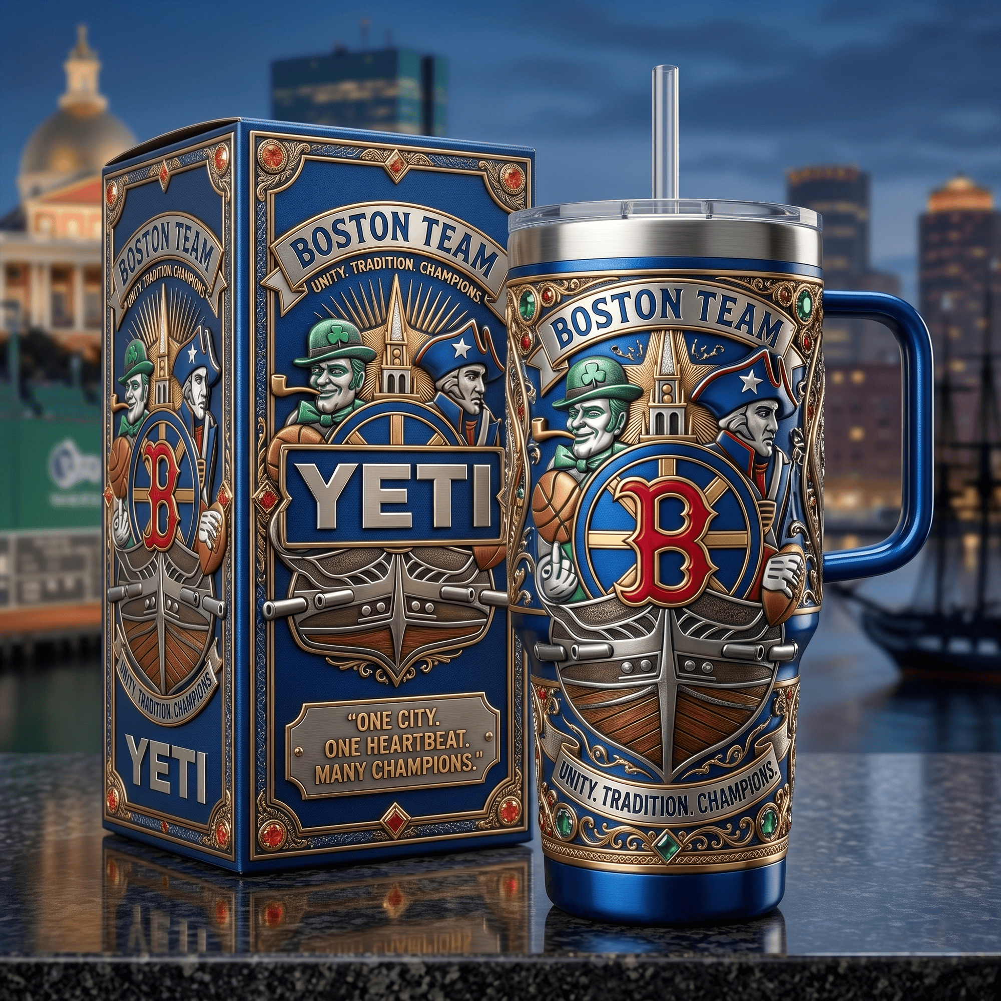 Premium BSTS 40oz Tumbler With Handle LNTH