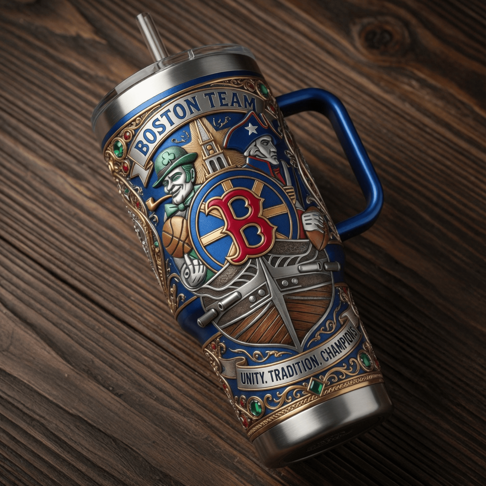 Premium BSTS 40oz Tumbler With Handle LNTH