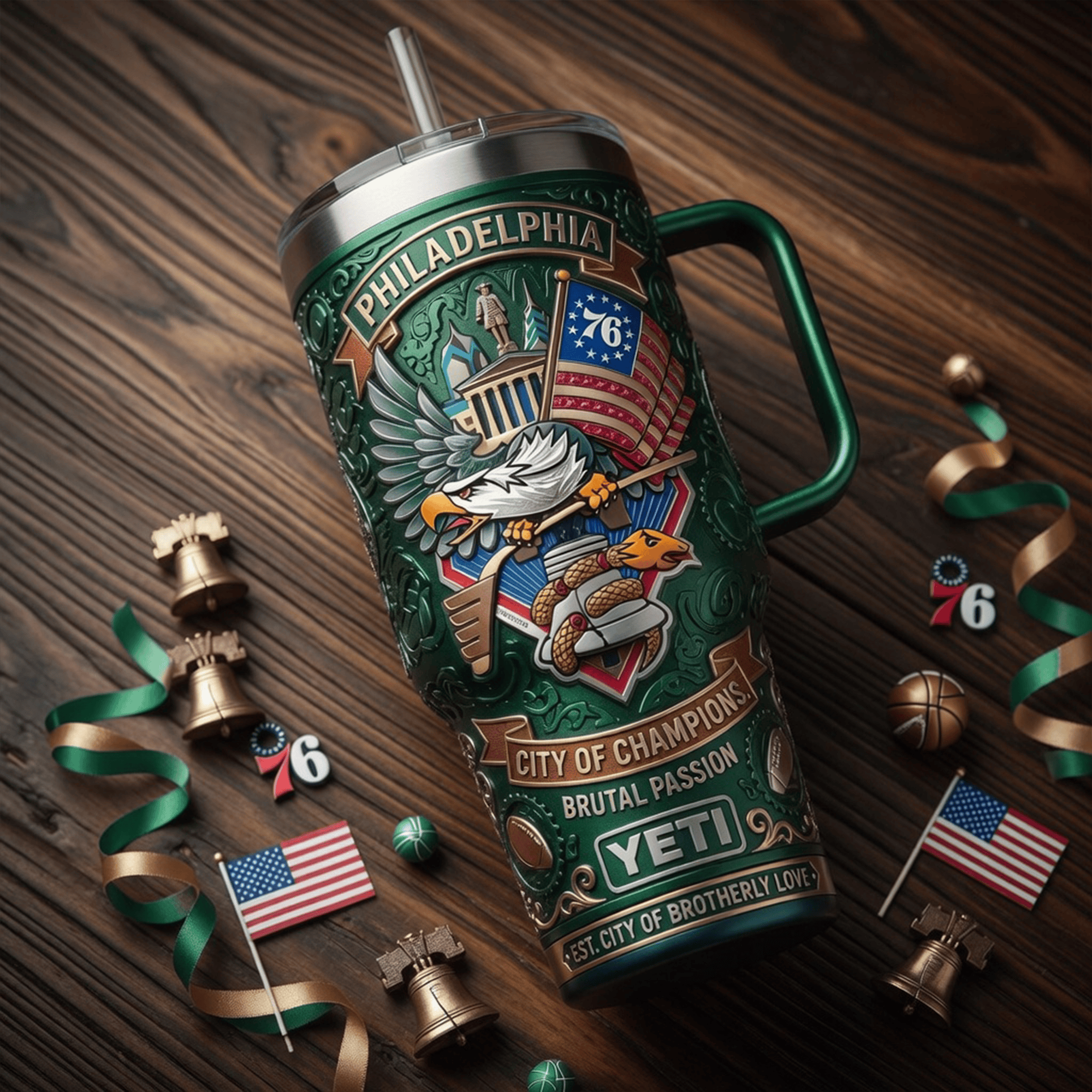 Premium PLDE 40oz Tumbler With Handle LNTH