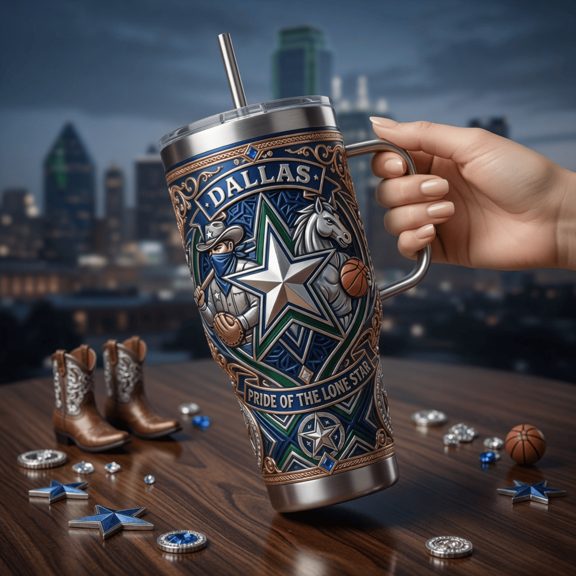 Premium DLSP 40oz Tumbler With Handle LNTH